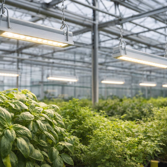 Medicinale cannabis onder LED kweekverlichting in gecontroleerde teeltomgeving