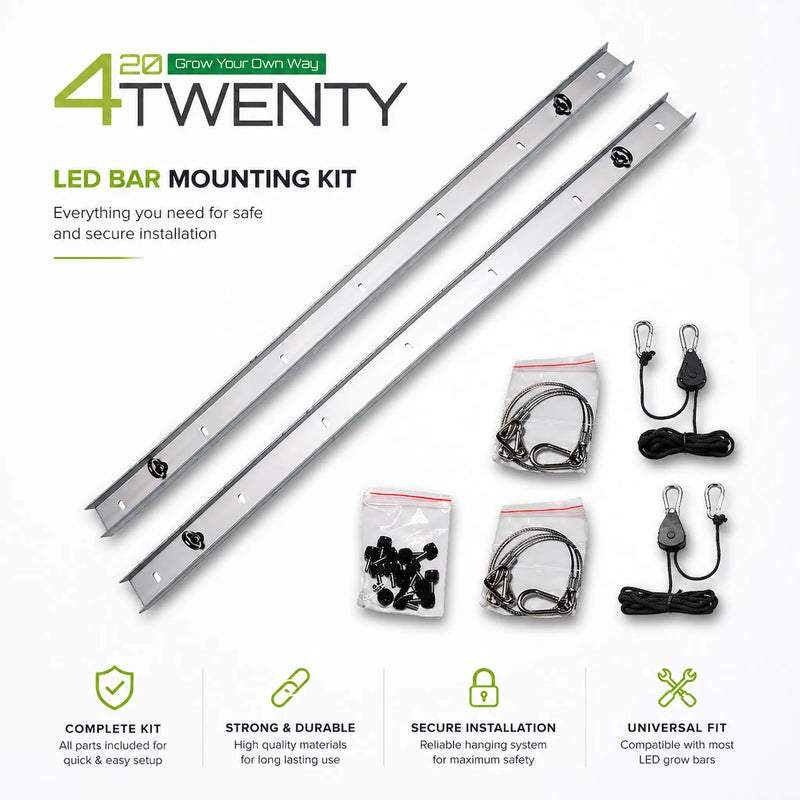 4Twenty LED Bar Mounting Kit voor het koppelen van meerdere 420 kweeklampen.