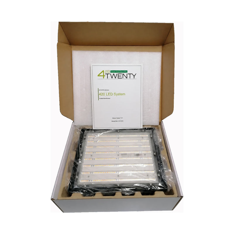 420 LED System Growlampe in Box verpackt mit Anleitung