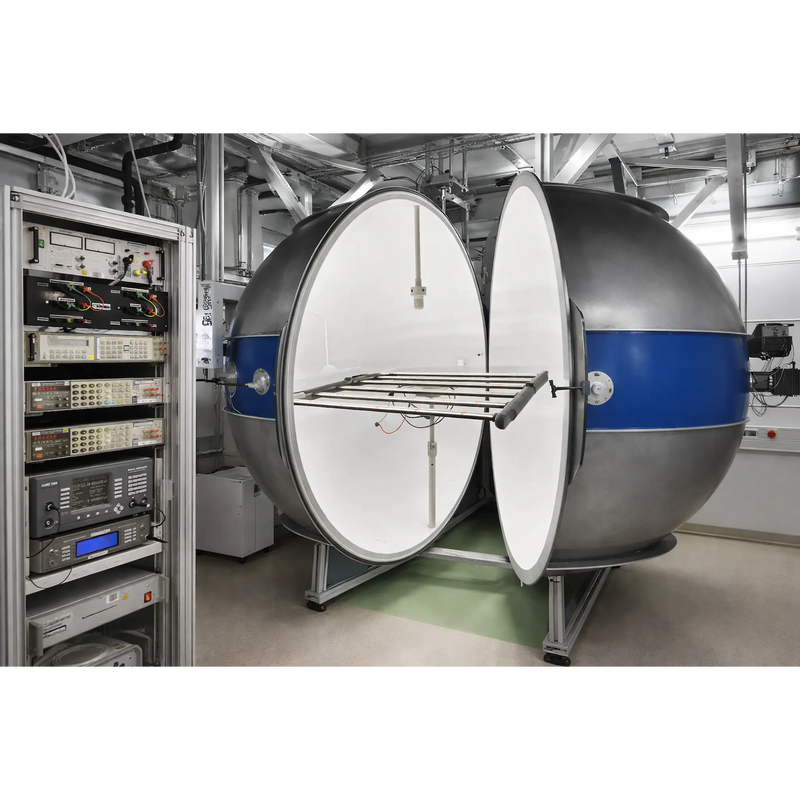 Integrating sphere test van de 720W Spectrabox PRO LED kweeklamp.