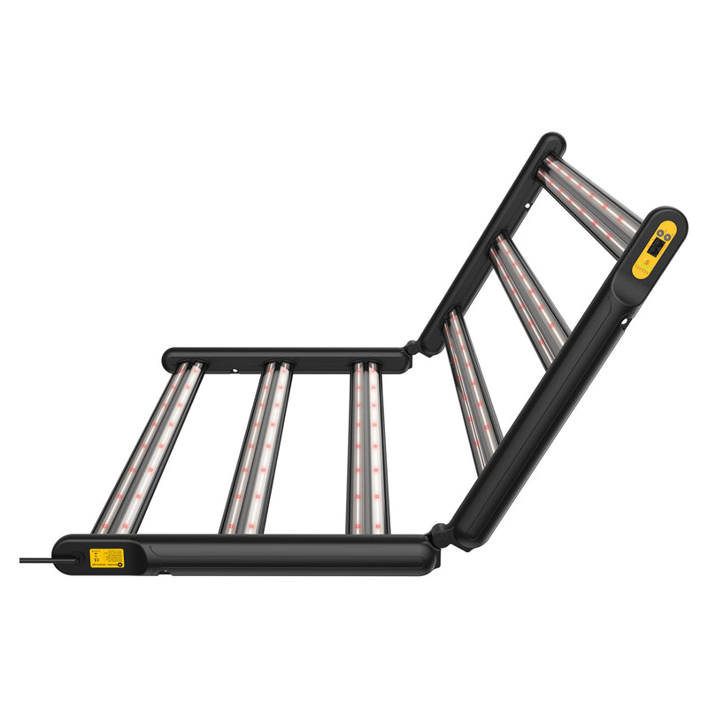 Opvouwbaar frame van de 720W Spectrabox PRO LED kweeklamp.