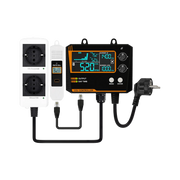 CO₂ Controller Set met automatische CO₂-regeling, sensor en monitor.