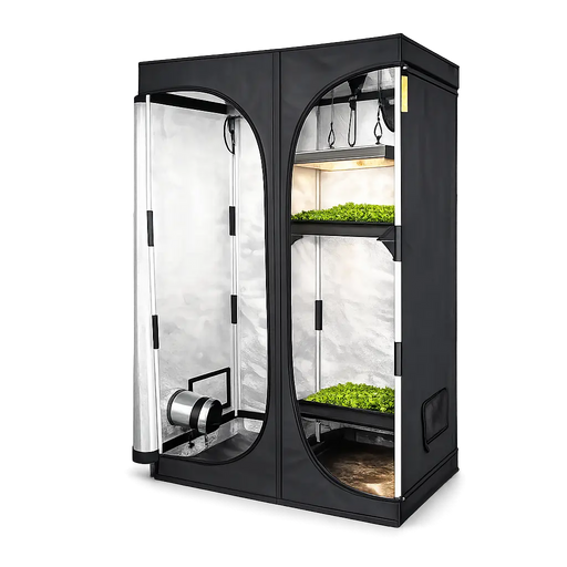 Garden HighPro ProBox Master 100PL met plantetrays en LED-kweeklamp