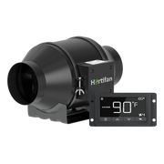 Hortifan Silent 100 afzuigventilator met 100 mm aansluiting en Smart PWM controller
