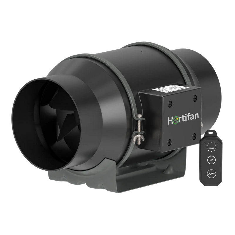 Hortifan Silent 150 ventilator met 10-standen PWM speed controller