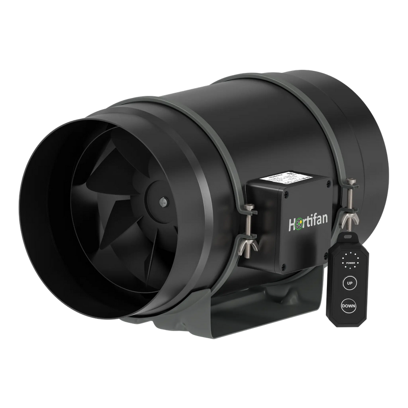 Hortifan Silent 200 EC afzuigventilator met 10-standen PWM controller