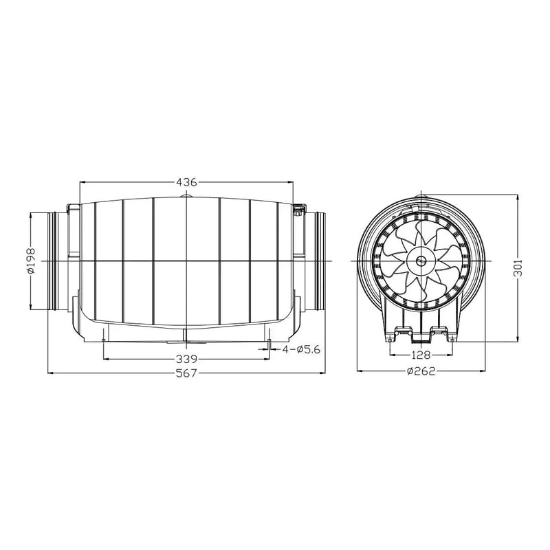 Hortifan Ultra Silent 200 | 840 m³/h