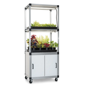 G-Tools Kitchenfarm kweekkast compleet met LED en planten.