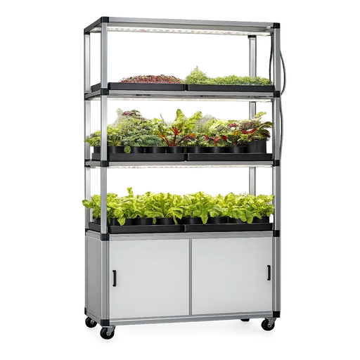 G-Tools Kitchenfarm XL kweekkast verhogingsset compleet met planten.