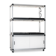 G-Tools Kitchenfarm XL kweekkast compleet met irrigatiesysteem en LED-kweeklampen.