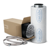 Ventilatieset met koolstoffilter, combiconnect slang en slangklemmen