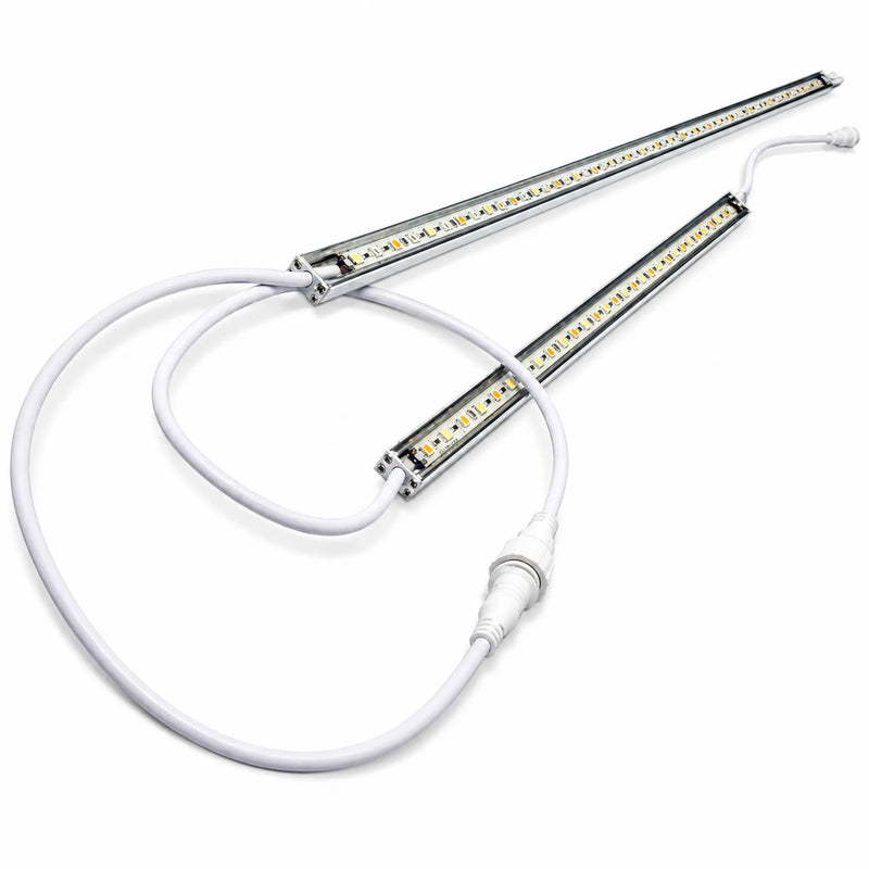 Hortilight LED strips in een daisy-chain gekoppeld