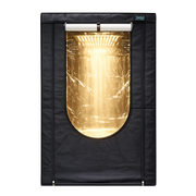 Phantom Deluxe Growzelt mit aufrollbarem Inspektionsfenster und HPS-Pflanzenlampe