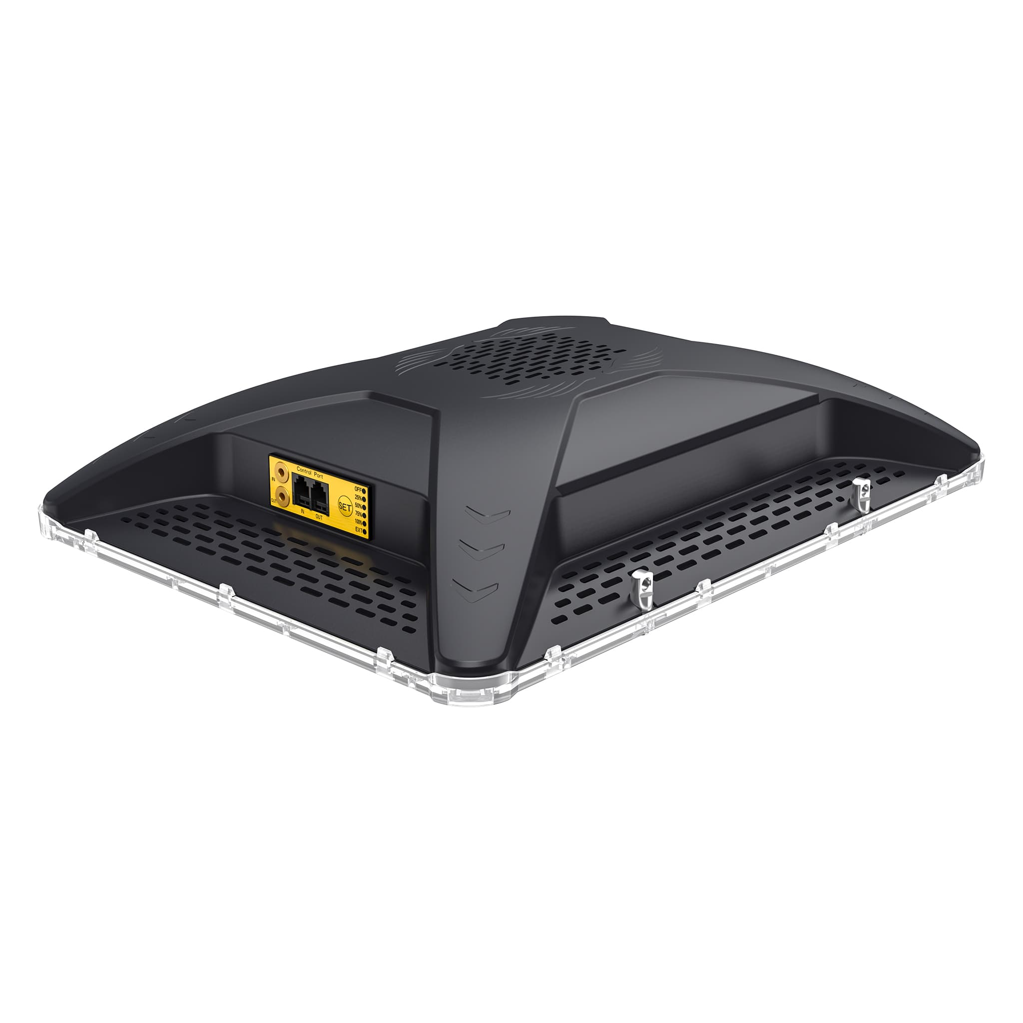 Spectrabox Drone 400W LED kweeklamp met optische lenzen en dimfunctie.